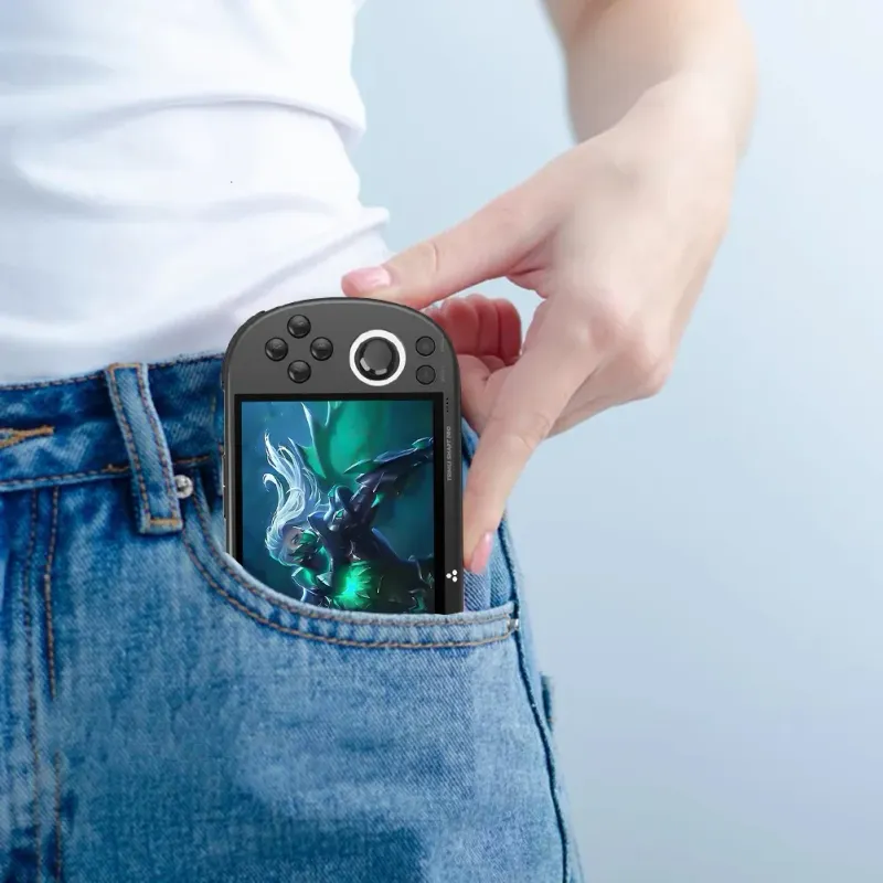 Per Trimui Smart Pro Console portatile retrò da 4,96 pollici e 5000 mAh, mini lettore di videogiochi da 30000_voghion.com