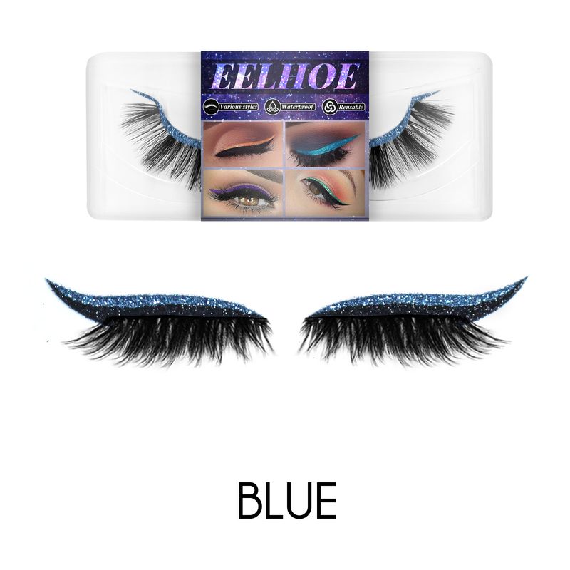 EELHOE pasta per eyeliner autoadesiva con finti capelli di visone senza colla, ciglia finte 3D, ombretti_voghion.com