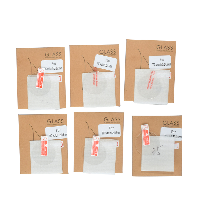 3 Pack Screen Protector Film Protective Cover For TicWatch E S C2 E2 S2 Pro Ultra Thin Tempered Glass S Screen Protector_voghion.com