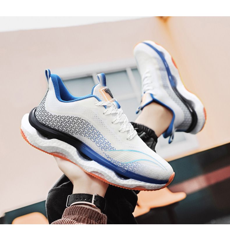 Putian scarpe sportive alla moda da uomo, primavera, nuove, con suola morbida, traspiranti, casual, da corsa, con scaglie di drago e luce notturna_voghion.com