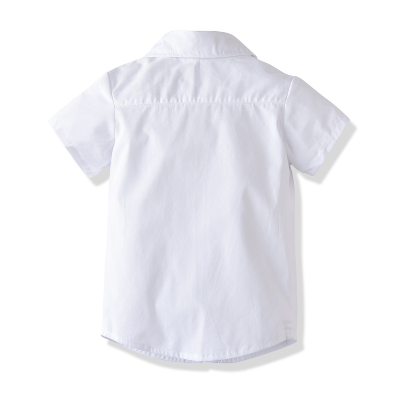 Children's Cotton Short-sleeved Shirt Boys Baby Children Short-sleeved Shirt Outside The Dress_voghion.com