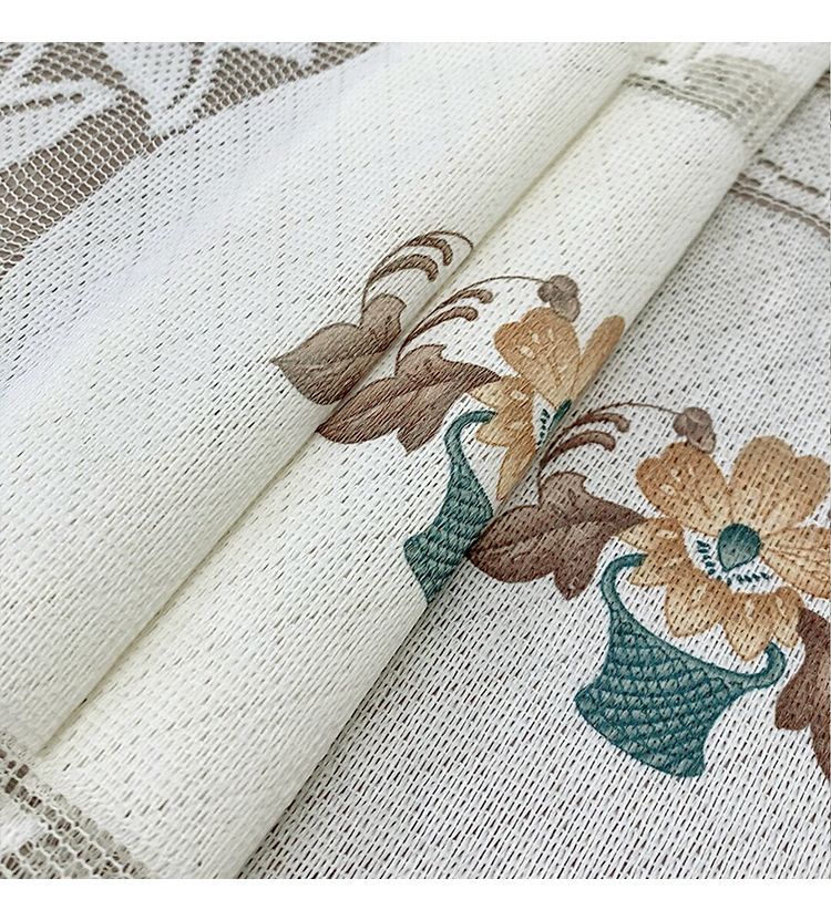Set de table creux en dentelle rétro, petit pot de fleurs français, drapeau de table en dentelle, décoration de meuble TV, nappe de table basse_voghion.com