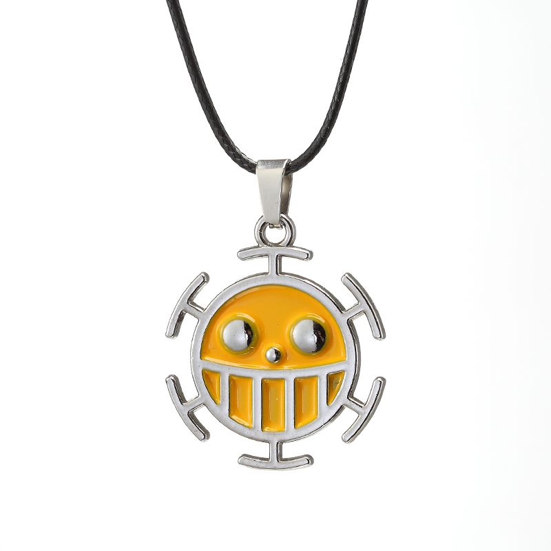 Hot sales Anime Solid Piece Necklace Retro Trafalgar Right Pendant Stand Women's Handbag Men's Jewelr Action Character Cospla_voghion.com
