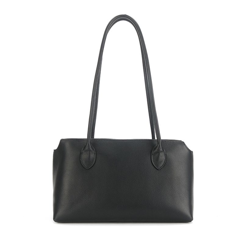 Borsa a tracolla versatile minimalista in vera pelle, grande capacità, da ascella, per donna, primavera/estate, Row 2025_voghion.com