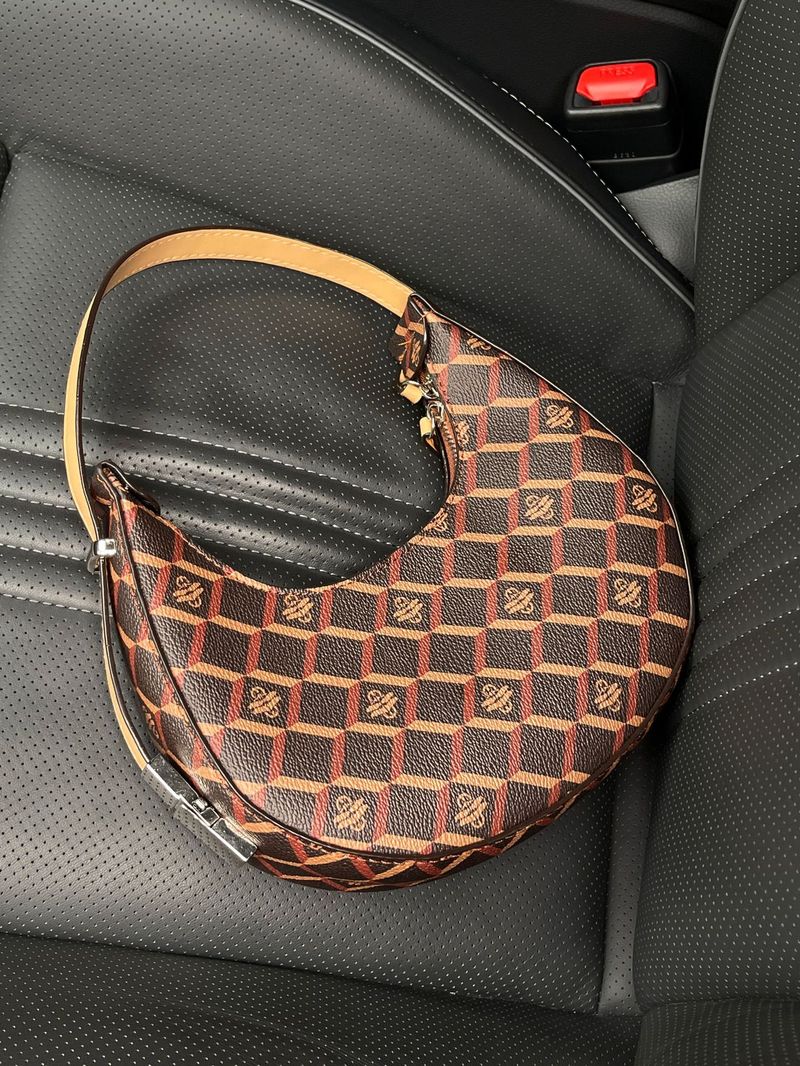 Damen Taschen Neue Tasche Mond Tasche Unterarm Tasche Textur Casual Einfache Lock Schulter Handtasche_voghion.com