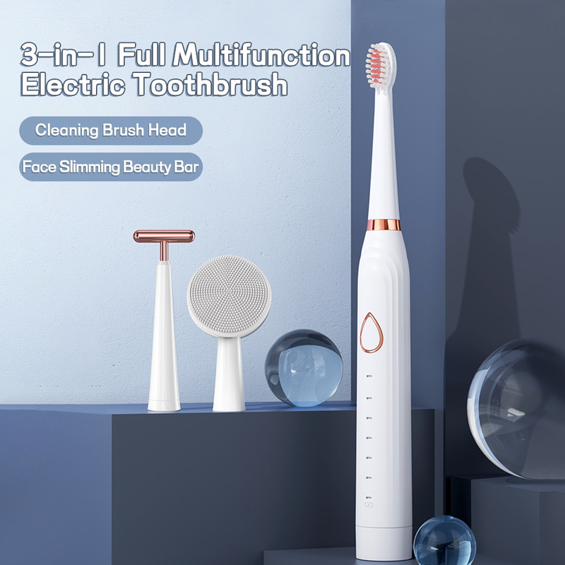 Brosse à dents électrique rechargeable à vibrations soniques_voghion.com
