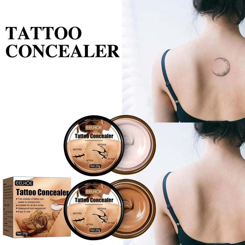 Concealer Foundation Cream Makeup Base Professional Full Coverage Freckles Cover Acne Spots and Dark Circles Facial Makeup_voghion.com