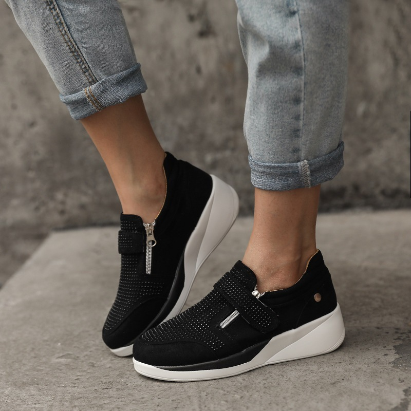 Summer Nei Moud Casual Déck Sohle Grouss Dameschong Klettverschluss_voghion.com