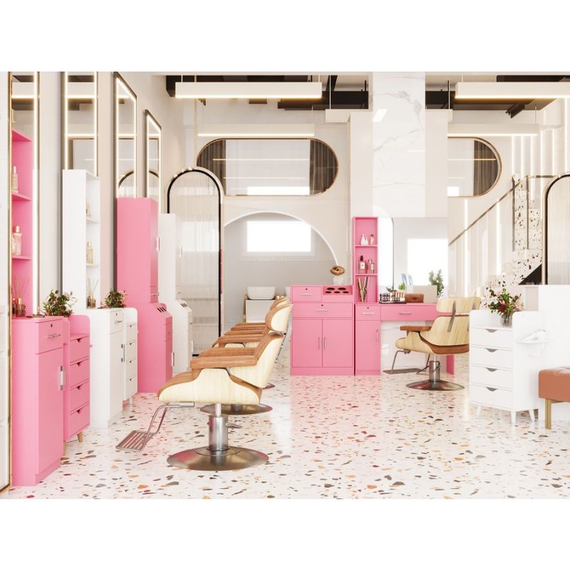Hair Storage Storage Multilayer White Simple Desk Modern Space Large_voghion.com