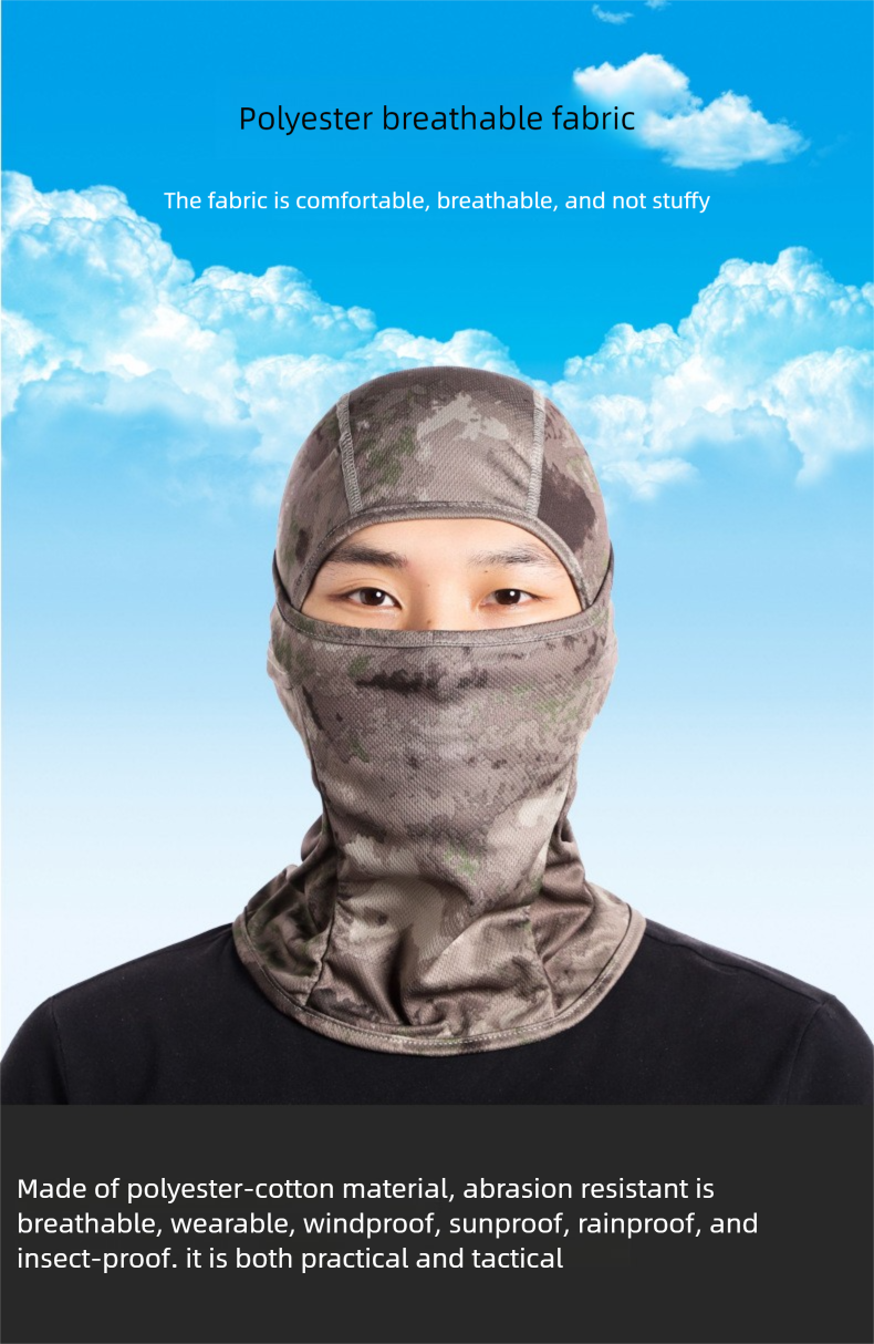Cross-Border Summer Outdoor Cycling Hat Windproof Sun Protection Single Hole Breathable Mesh Quick-Dry Face Mask_voghion.com