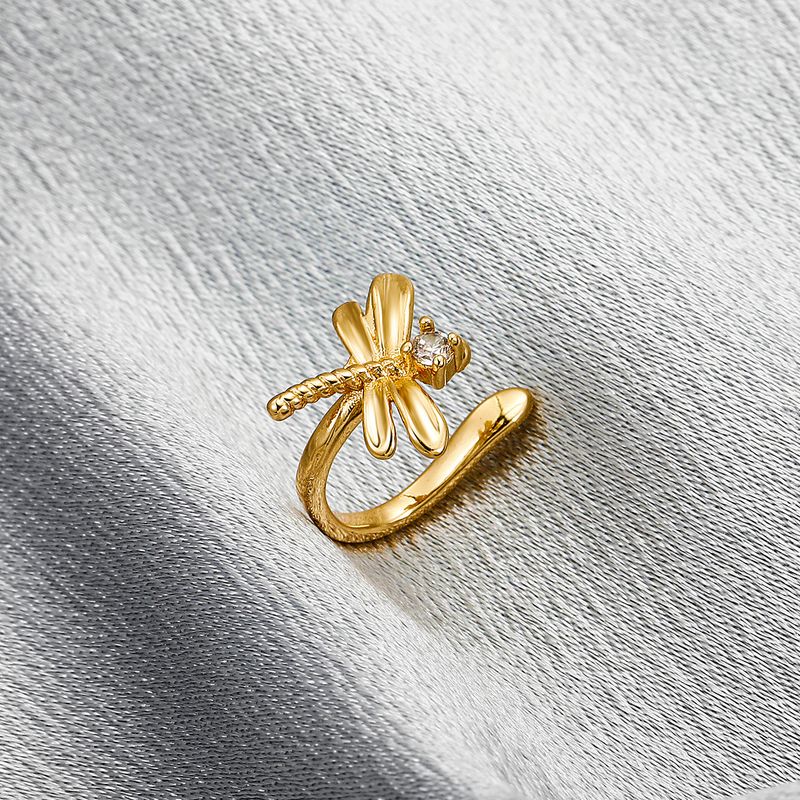 Orecchini a clip a forma di U con libellula in stile coreano retrò Mori Super Immortal Ear Stud Earrings ins Internet Popular Mini Earrings_voghion.com