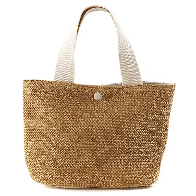 Borsa a tracolla da spiaggia in paglia da donna, stile bohémien, in rattan intrecciato, borsa a secchiello fatta a mano, borse a tracolla per 250314l_voghion.com
