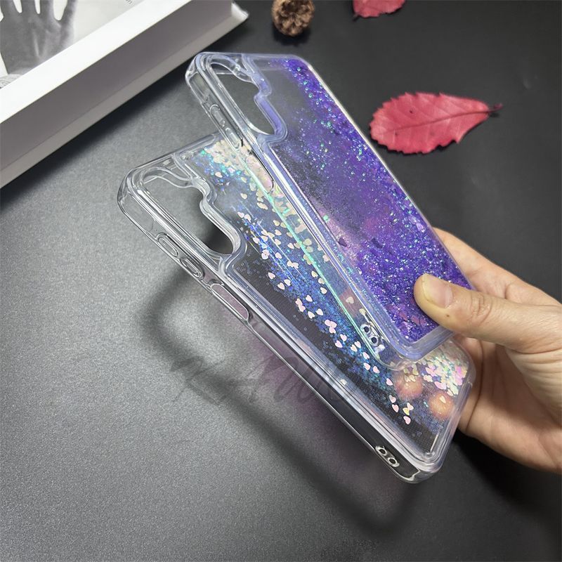 A15 Case Floating Glitter Liquid Bling Cover For Samsung A05s A35 A55 A73 A16 A33 A53 A32 4G Quicksand Phone Funda Coque_voghion.com