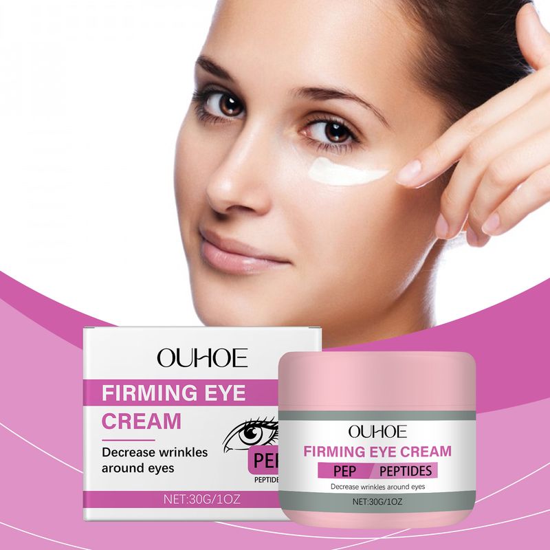 OUHOE Elastic Moisturizing Eye Cream Nourishes, Moisturizes, Tights, Moistens, Locks And Protects The Elastic Skin Around The Eyes_voghion.com