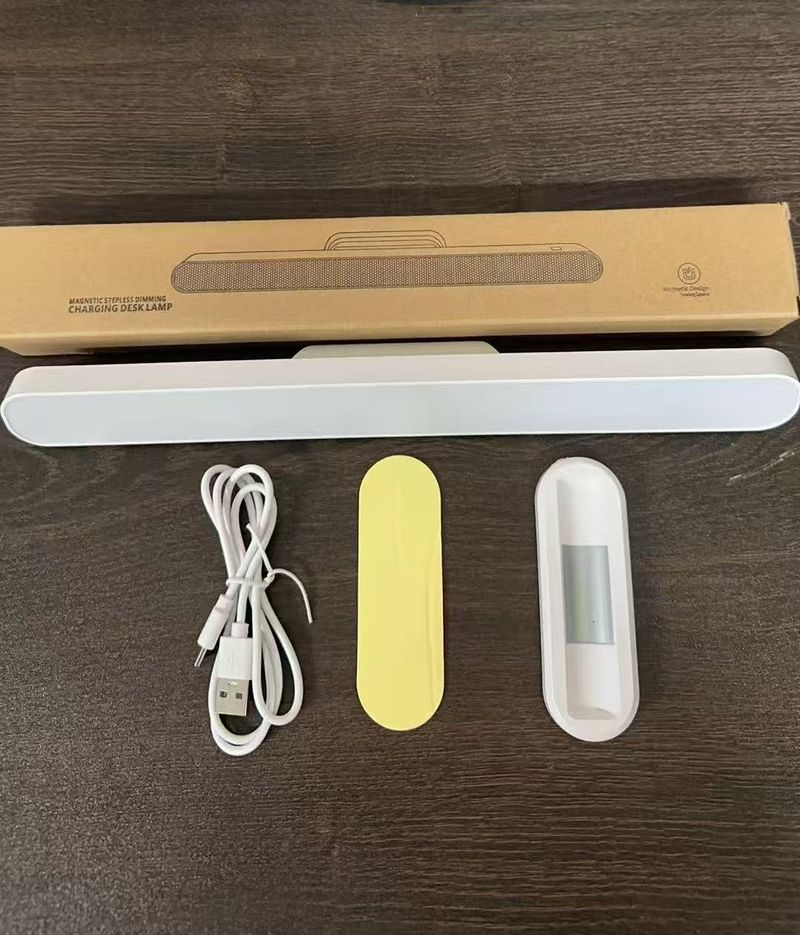 LED Cool Dormitory Student Study Desk Eye Protection Lamp Magnetic Adsorption Rechargeable Night Light_voghion.com