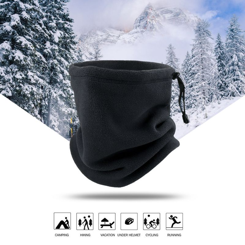 SportLife Yumuşak Isıtıcı Çorap Düz Renk Bağcıklı Tasarım Polar Boyunluk Bisiklet İçin_voghion.com