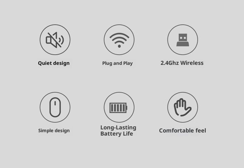 Digitex Digitex Fude E311 Desktop Computer Laptop Energiebesparende Draagbare Office 2.4 Zwart-wit Draadloze Muis_voghion.com