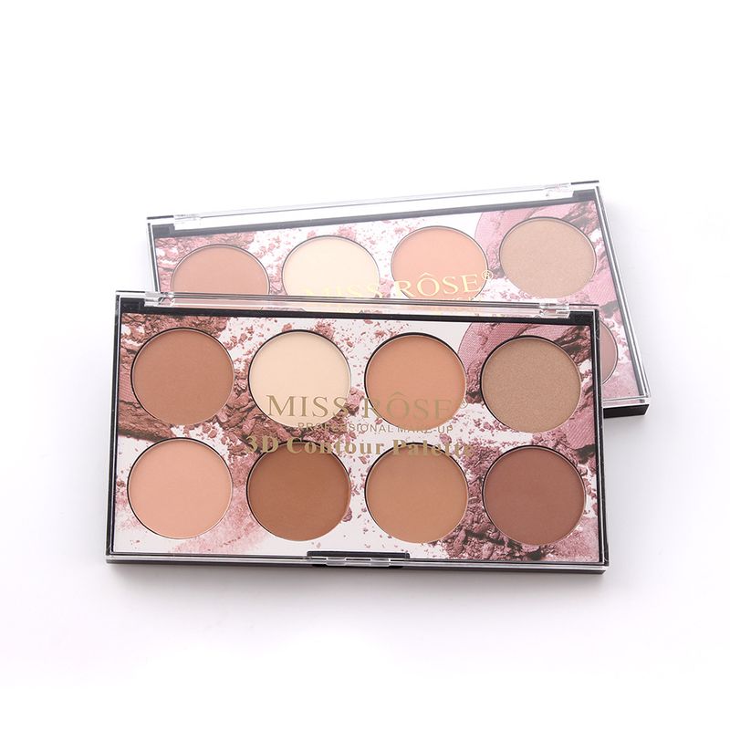 MISS ROSE Makeup 8 Colors Long Lasting Makeup Oil Control Makeup Powder Waterproof Contour Concealer Powder_voghion.com