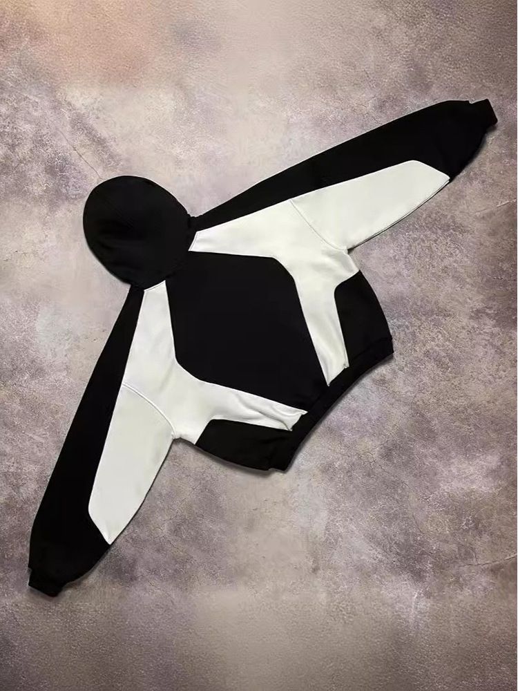 Men's Clothing collage street hoodie new style trend men and women same loose sweater_voghion.com