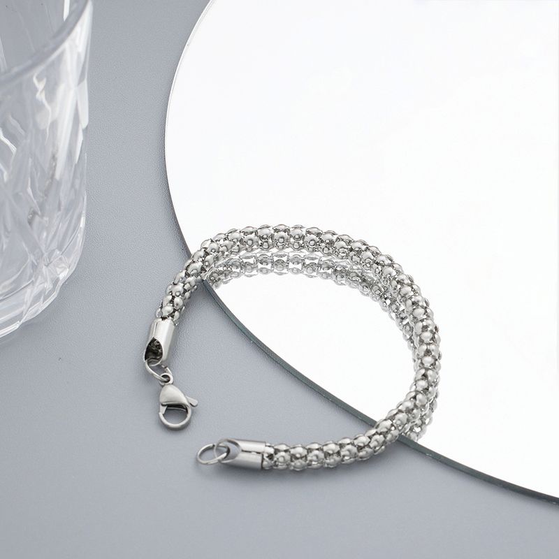 Bracelet pour homme haut de gamme en acier inoxydable cubain, style hip-hop, très populaire en Europe et en Amérique._voghion.com