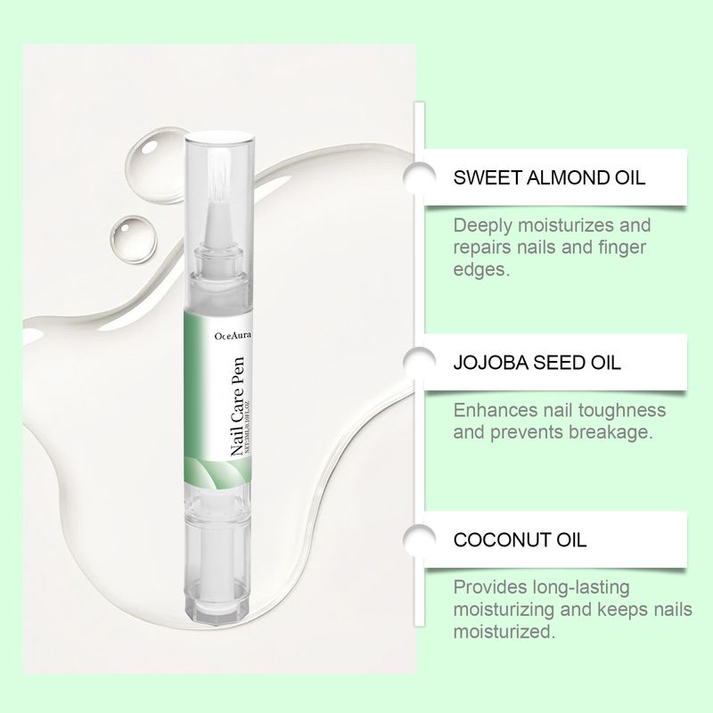 Solution de soin des ongles Oceaura, hydratante douce, nettoyante, anti-gerçures, exfoliante, hydratante et nourrissante pour les mains et les pieds_voghion.com