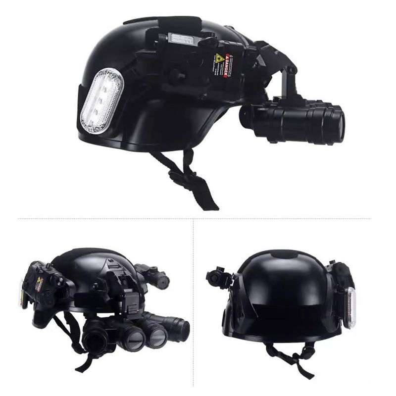 Set completo di casco tattico d'élite per bambini, forze speciali, scuola elementare, per appassionati militari all'aperto_voghion.com