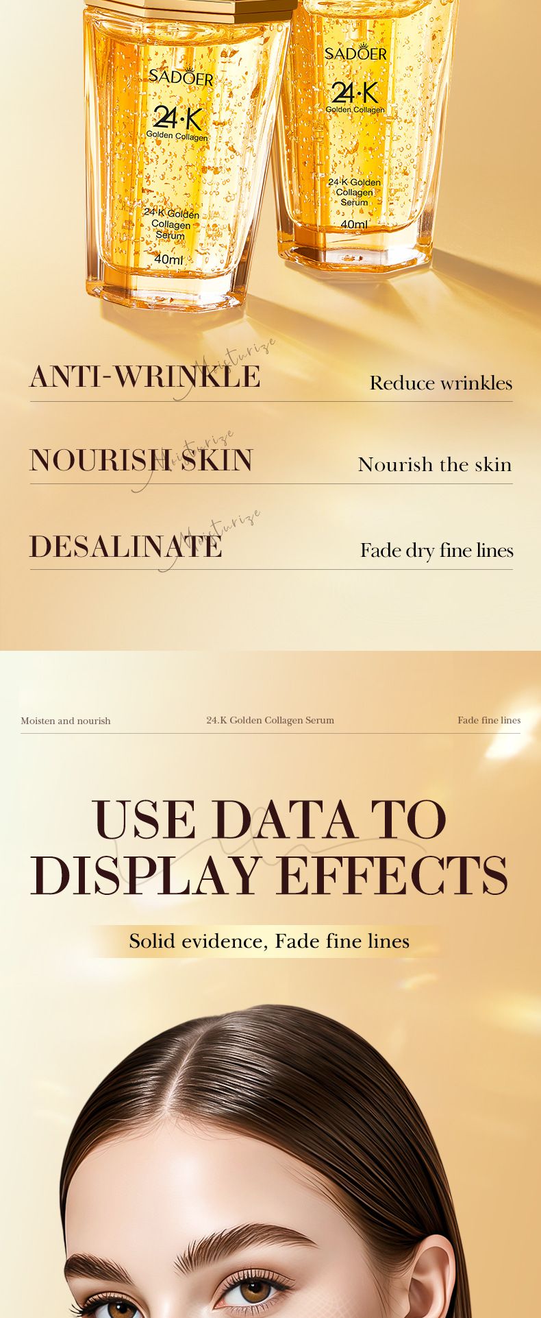 Serum SADOER24 · K Gold Collagen Serum 40g Hydrates And Improves Fine Lines_voghion.com