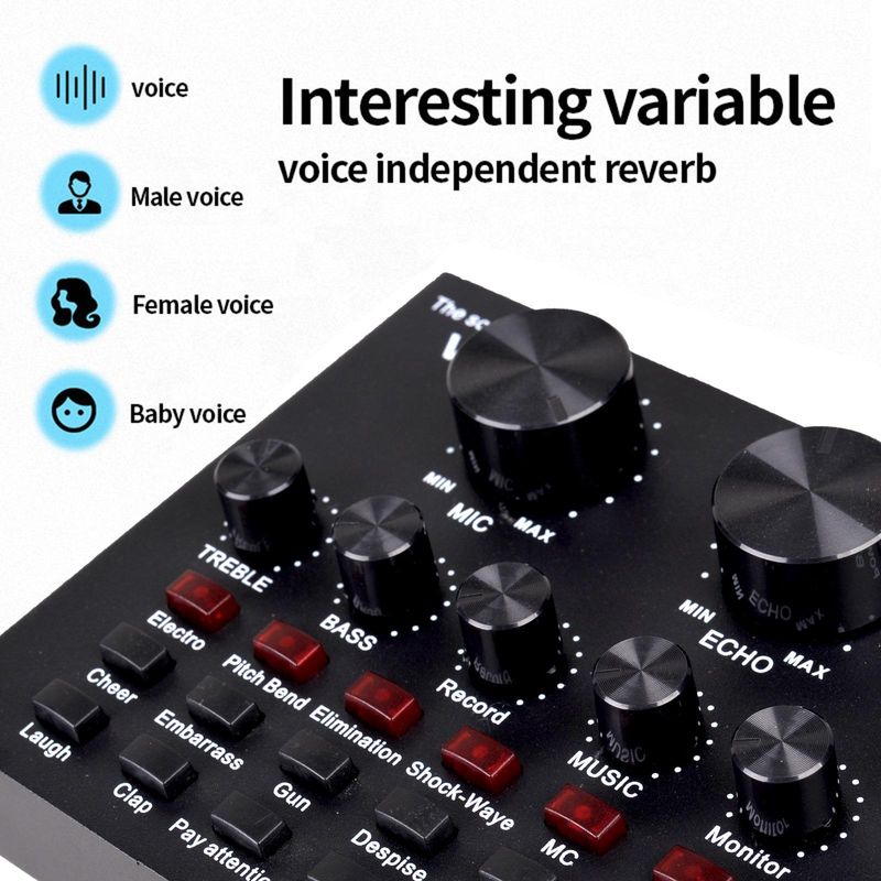 BM800 Ses Kartı, Cep Telefonu, Bilgisayar, Karaoke, Canlı Yayıncı, Ulusal Takım, Kayıt, Bağırma Mikrofonu ve Kuaishou Tam Takımı_voghion.com