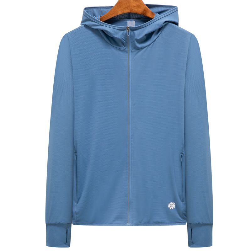 Giacca da uomo estiva personalizzabile, ultrasottile, elasticizzata, ad asciugatura rapida, per pesca, outdoor, protezione solare_voghion.com