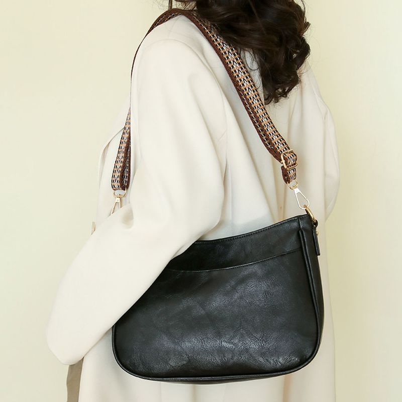 Borsa a tracolla vintage da donna in pelle PU, alla moda, con tracolla per chitarra, borsa a mano Hobo, borsa da ascella, borsa a tracolla_voghion.com