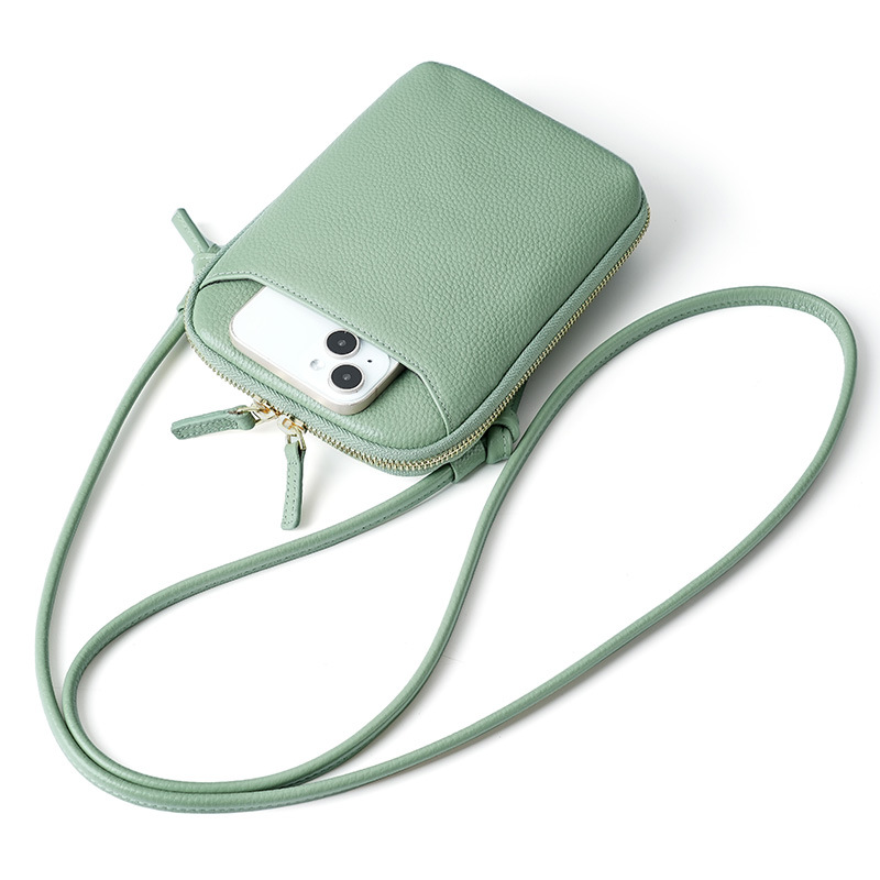 für neue Nischen-Design Schulter Trendy einfache echtes Leder Telefon Frauen Umhängetasche Mini_voghion.com