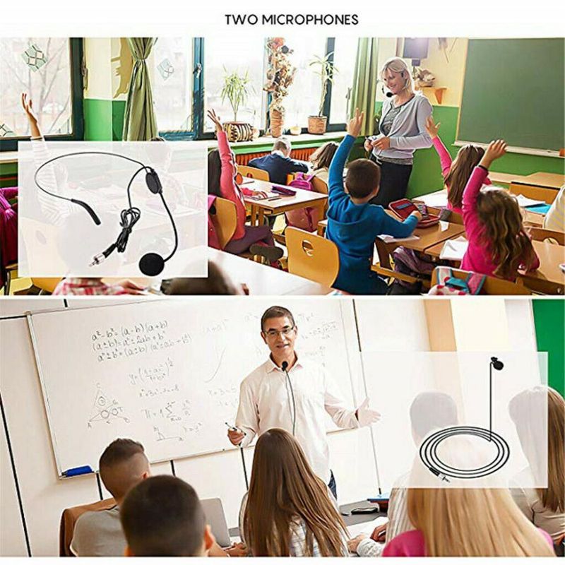 Speech Wireless Microphone Lapel Headset Mini Portable Receiver Transmitter UHF Professional Public Speaking Plug And_voghion.com