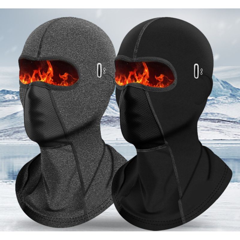 Buitenfietsen Warme motorhelm Capuchon Fleece Winddicht Nekwarmer Koudebescherming Gezicht Skimasker Winter_voghion.com