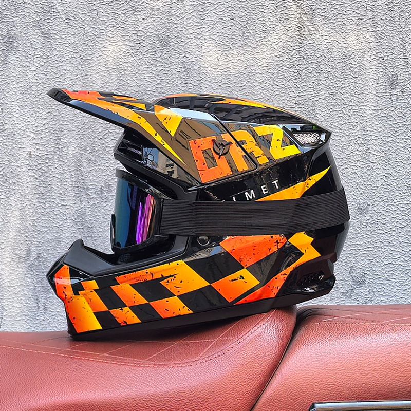 Casco di sicurezza Orz Greenway X6 Off Road Wind Mirror Speed Descent Forest Road Mountain Bike completamente staccabile Youth Self_voghion.com