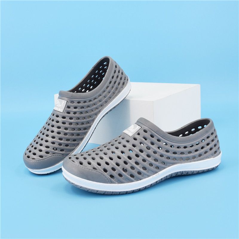 Scarpe da spiaggia traspiranti e antiscivolo, alla moda e per il tempo libero, per uomo, estive, con suola spessa_voghion.com