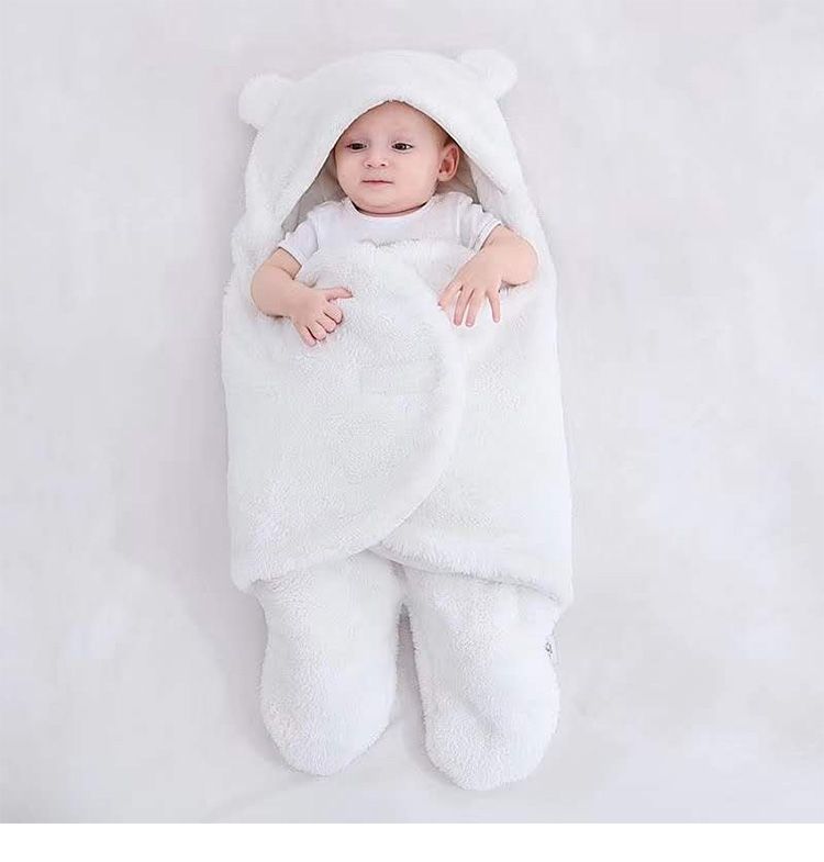 Mantas suaves para recién nacidos, saco de dormir para bebés, saco de dormir grueso para bebés de 0 a 9 meses_voghion.com