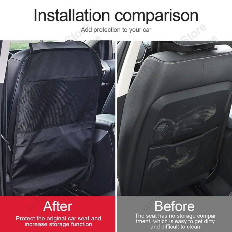 Caer Coprisedile per bambini, coprisedile posteriore per bambini, con organizer, universale, per interni auto_voghion.com