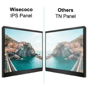 Monitor portatile Wisecoco da 10,1 pollici 1280800 IPS Touch Screen HDMI con custodia e altoparlanti per Raspberry Pi 5 4 3_voghion.com