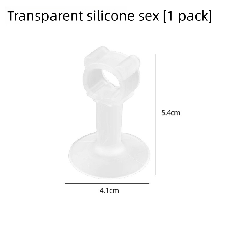 Silicone Door Stopper - No Drill Silent Anti-Collision Pad, Handle Design, For Bathroom & Bedroom_voghion.com