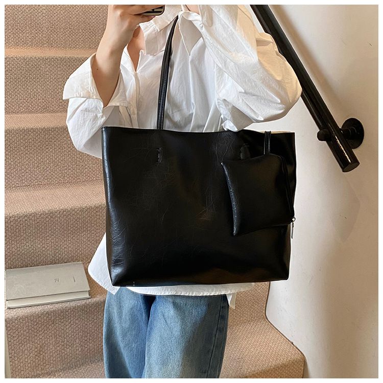 Torby damskie Torba retro Prosta torba retro Damska nowa duża pojemność torba na ramię pod pachami Torba podróżna_voghion.com