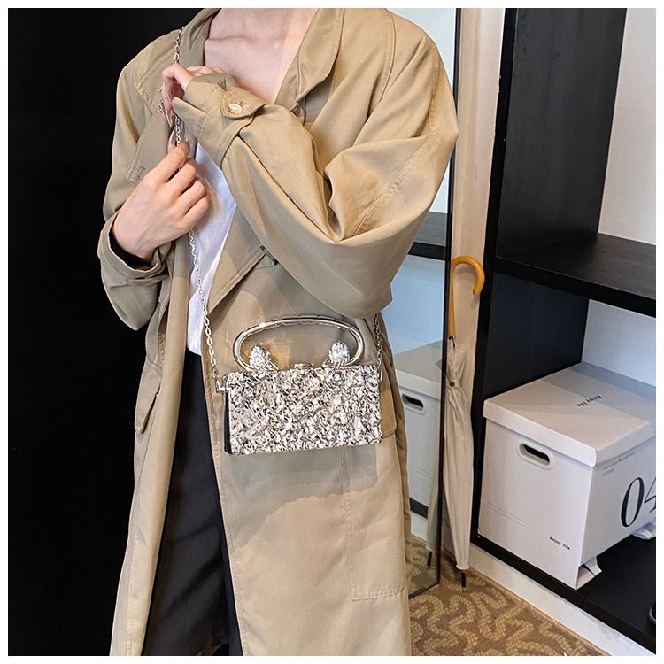 Borse a pochette da donna: crea una borsa in acrilico alla moda con motivi a crepe di ghiaccio, personalizzabile da portare a mano, a tracolla e con una sola spalla per le donne._voghion.com