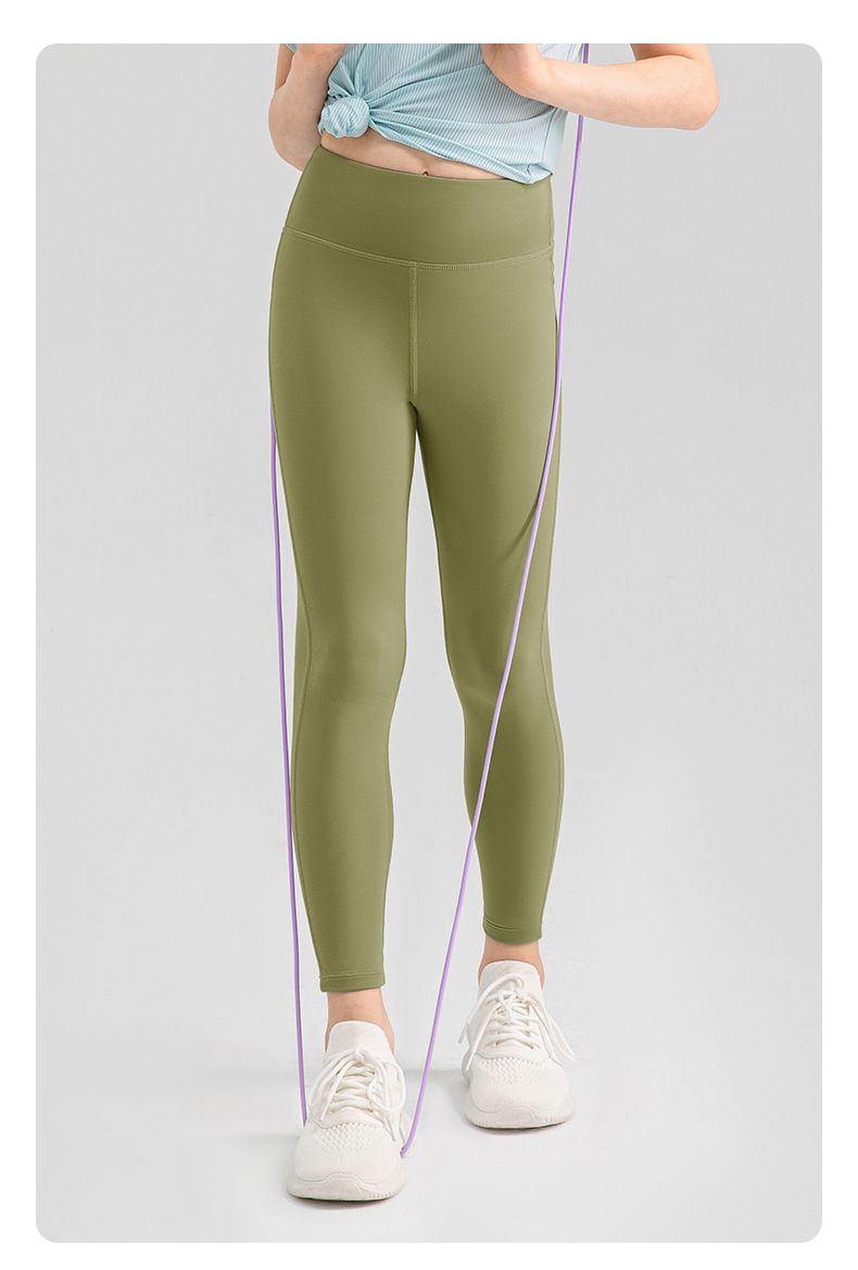 Fete mici îmbrăcăminte de vară respirabil de înaltă elasticitate pantaloni de yoga Cloud Sense piele prietenoasă sport dans antrenament alergare fitness pantaloni_voghion.com