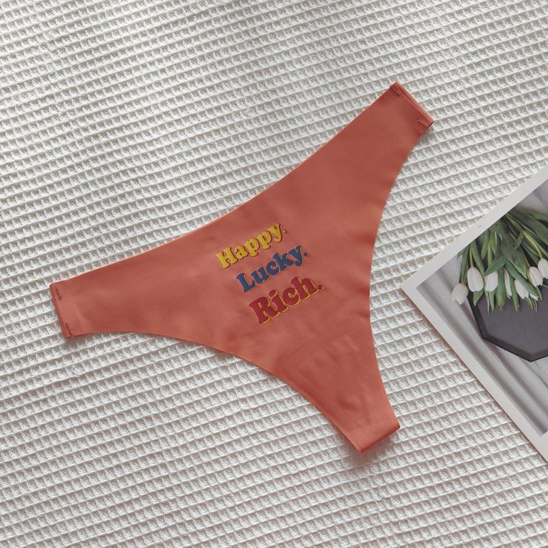 Seamless Thong Underwear For Women - Ultra-Thin Breathable Low-Rise Yoga Panties, No Show Comfort For Workout & Daily Wear_voghion.com