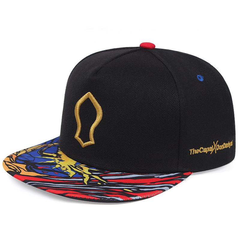 Cappello da baseball con stampa colorata, ricamato musulmano a tesa piatta, stile graffiti hip hop_voghion.com