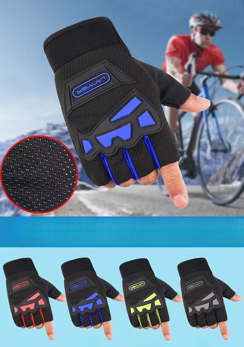 Taktische Halbfingerhandschuhe für Herren, Outdoor-Sport, Fitness, Klettern, rutschfest, verschleißfest, Fahrradhandschuhe, Ausrüstung für den Sommer_voghion.com