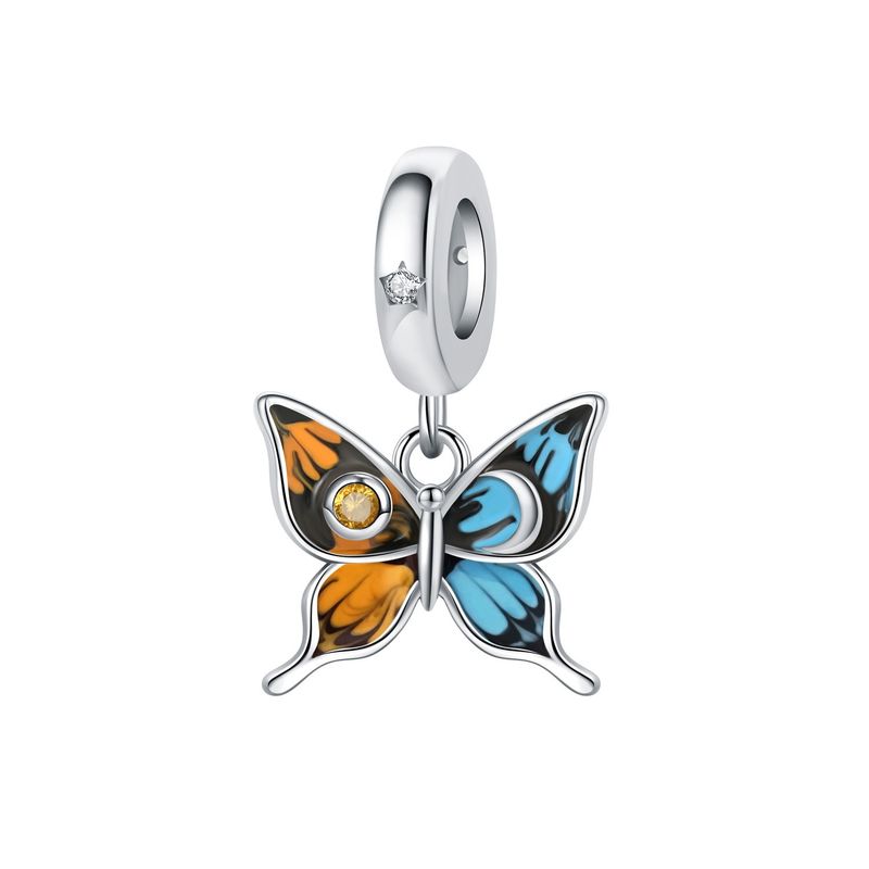 Women's Jewelry Insect Dragonfly Butterfly Firefly Charm Pendant Beads Jewelry With Bracelet Pieces White Copper Plated Silver_voghion.com