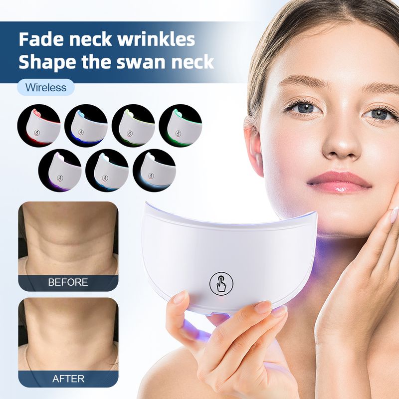 Massaggiatore LED per la cura della pelle di viso e collo_voghion.com