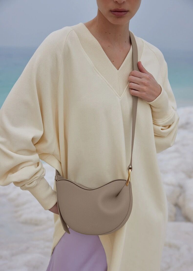 Borsa a tracolla singola Borsa a pisello Vera pelle da donna Nuova borsa a tracolla singola Borsa a tracolla in pelle di mucca Borsa da donna alla moda_voghion.com