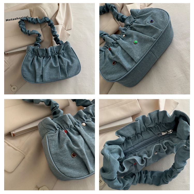 Small And Minimalist Personalized For Women 2024 New Commuter Wrinkle Underarm Versatile Casual Instagram Cloud Shoulder_voghion.com