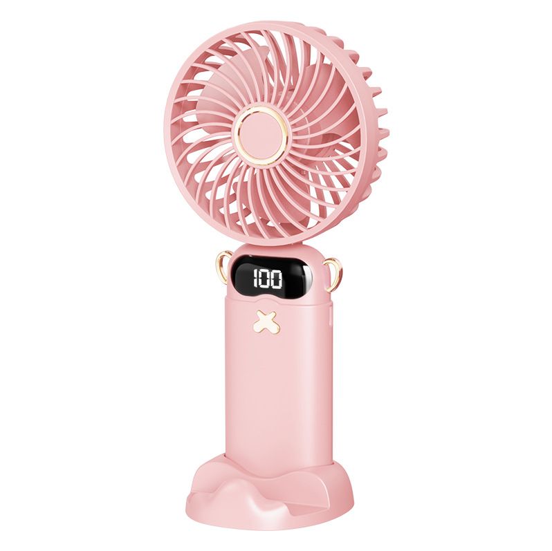 USB Kleiner Handheld Tragbarer Desktop Klapp Digitalanzeige Mini Aromatherapie Ventilator Student Outdoor_voghion.com